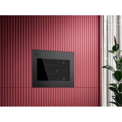 Cave à vin intégrée AEG NKW8P21KAT Série 8000 Perfect Shelving, hauteur 45 cm, noir mat