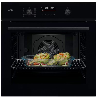 AEG NBU5P431SB Serie 5000 Surroundcook 60 cm Einbau-Pyrolyse-Backofen schwarz