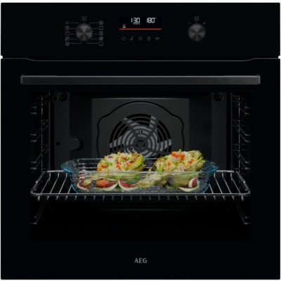 AEG NBU5A41SK Serie 5000 Surroundcook 60 cm Einbau-Multifunktionsbackofen, Schwarz