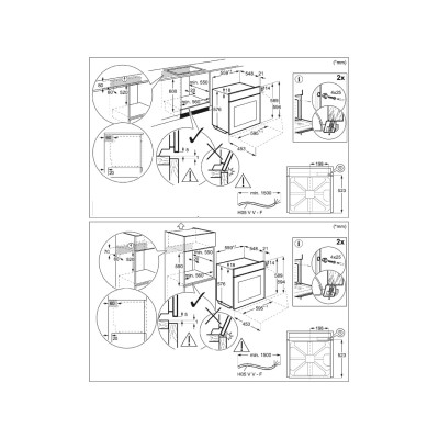 AEG NBU5A41SK Serie 5000 Surroundcook 60 cm Einbau-Multifunktionsbackofen, Schwarz