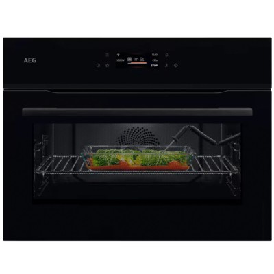 Aeg nkk8n621b Serie 8000 Mealassist Combiquick microwave combination oven h 45 cm black