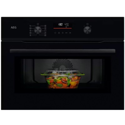 Aeg nko5n401b Serie 5000 Combiair built-in microwave oven h 45 cm black