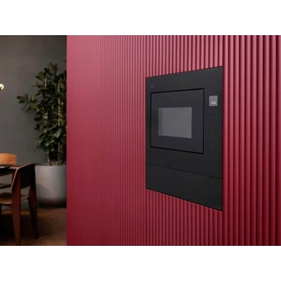AEG NMB6G261TB Einbau-Mikrowelle mit Grillfunktion, 39 cm hoch, schwarz