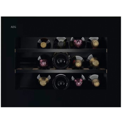Cave à vin intégrée AEG NKW8P21KAB Série 8000 Perfect Shelving, hauteur 45 cm, noire