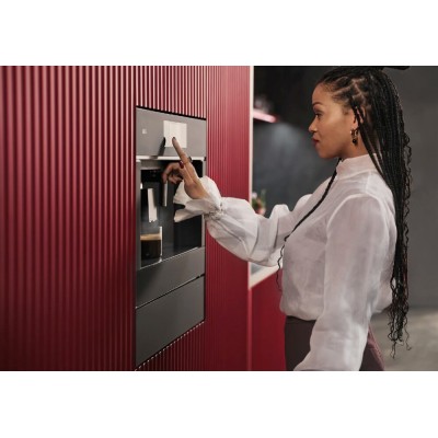 Machine à café encastrable AEG NKC8N7B, 60 cm de hauteur, 45 cm, noire