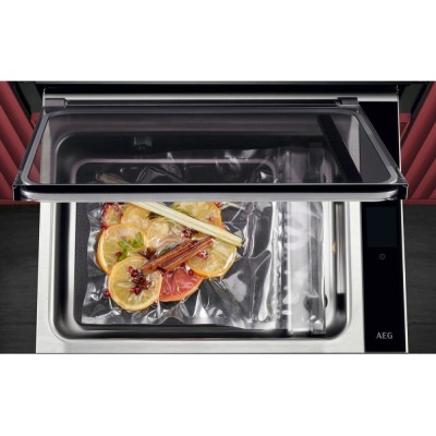 Tiroir sous vide intégré Aeg nkv914b h 14 cm noir
