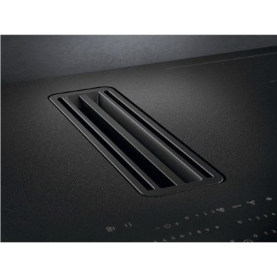 Aeg ncp84c01az induction hob with integrated hood 83 cm matt black glass ceramic