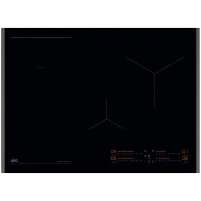 Placa de inducción Aeg nii74b30fb Serie 8000 de 70 cm con vitrocerámica negra