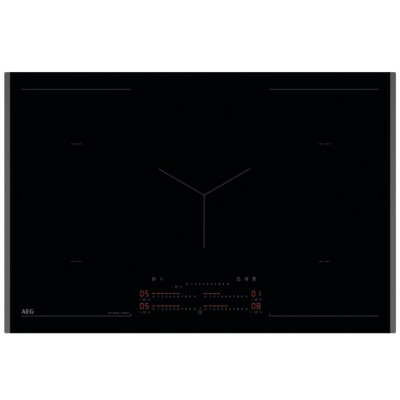 Aeg nik85m00fb Series 6000 induction hob 80 cm black glass ceramic