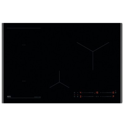 Aeg nio84b00fb Series 6000 80cm induction hob with black glass ceramic