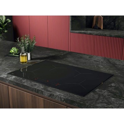 Placa de inducción Aeg oio84a00fb Serie 5000 de 80 cm con vitrocerámica negra