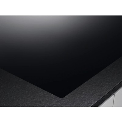 Placa de inducción híbrida de gas AEG HF704193NB de 90 cm, vitrocerámica negra