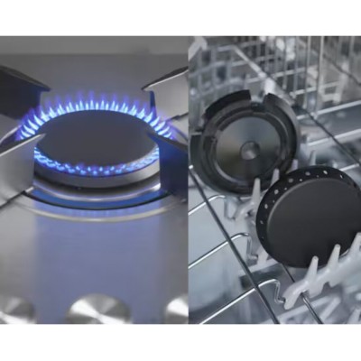 Plaque de cuisson à gaz AEG HGB64423UZ Série 7000, 60 cm, acier inoxydable
