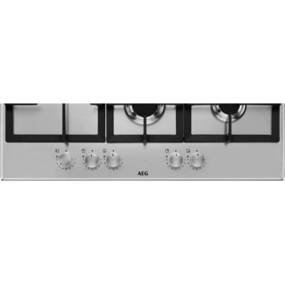 Placa de gas Aeg hgb75520sm Serie 6000 de 75 cm en acero inoxidable