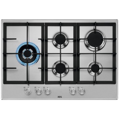 Płyta gazowa Aeg hgb75520sm seria 6000 75 cm ze stali nierdzewnej