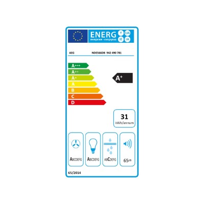 Capó integrado Aeg nde566db Serie 6000 de 60 cm, negro