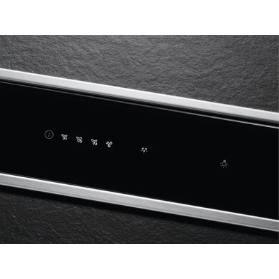 Aeg dde5960b Sere 8000 90cm czarny okap kuchenny z opadającym okapem