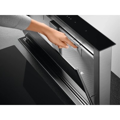 Aeg dde5960b Sere 8000 90cm black downdraft cooker hood
