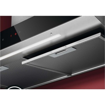 Aeg gb67d91hl 90cm wall-mounted hood in stainless steel - black