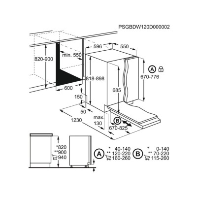 Lave-vaisselle entièrement intégrable AEG FSK73768P 60 cm
