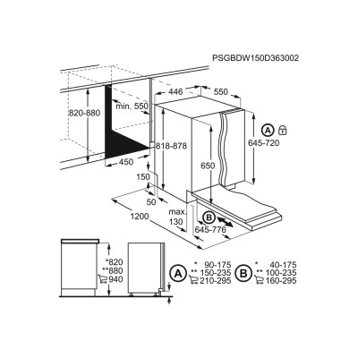 Lavavajillas totalmente integrable Aeg fse72507p de 45 cm