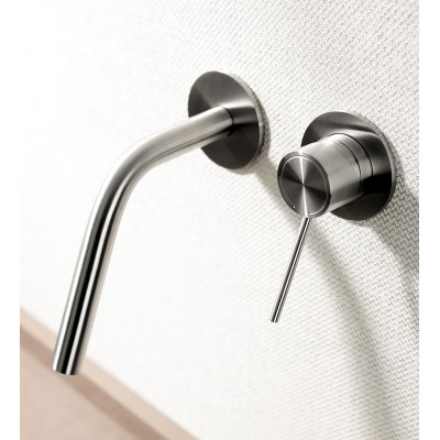 Robinet mitigeur de lavabo mural encastré Mina 11416, style italique