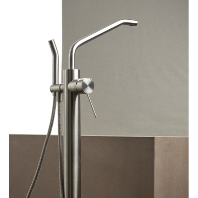 Mina 118711T Corsivo Duschsäule mit Armatur und Brause für Badewanne