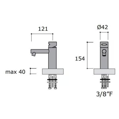 Robinet mitigeur de lavabo Mina 7150 Giotto
