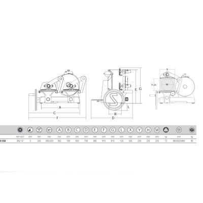 Sirman 11357100 Anniversario XL 350 flywheel slicer