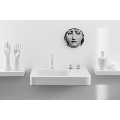 Rapsel Montecatini Gio Ponti lavabo de salle de bain 71 cm céramique blanche