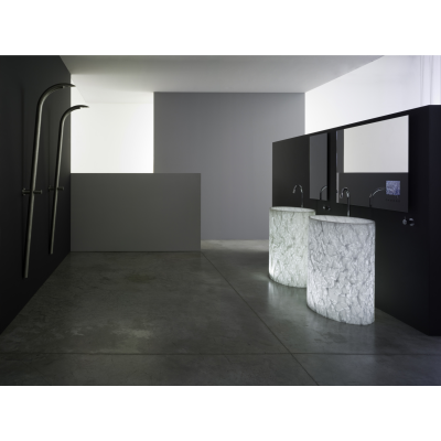 Lavabo de pie Rapsel Vision de 75 cm con LED - blanco
