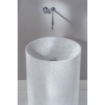 Umywalka wolnostojąca Rapsel Vision 75 cm z oświetleniem LED - biała