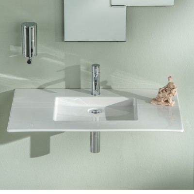 Rapsel Albeus wall-mounted washbasin 80 cm white ceramic