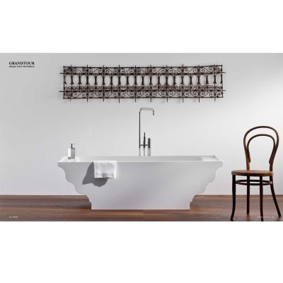 Baignoire îlot Rapsel Grandtour 180 cm³ velours blanc