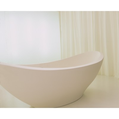Rapsel Lavasca Badewanne 200 cm Titanharz mattweiß