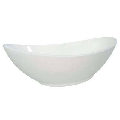 Baignoire Rapsel Lavasca 200 cm en résine titane blanc brillant