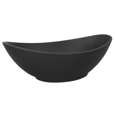 Baignoire Rapsel Lavasca 200 cm en résine titane noir mat