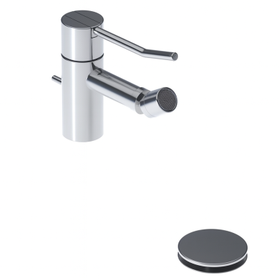 Robinet mitigeur de bidet à levier long Vola HV4L avec bonde clic-clac