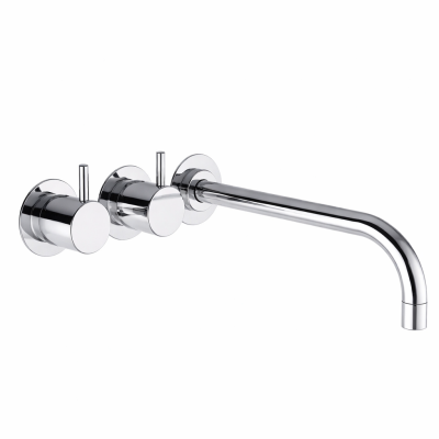 Grifo de lavabo de pared de 3 orificios Vola 621