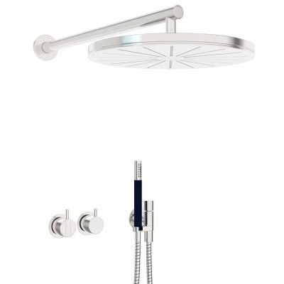 Vola 2471-061 shower set with built-in mixer + shower head + hand shower