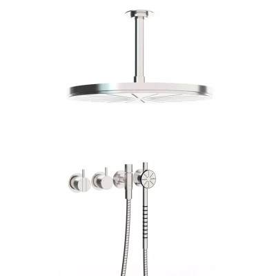 Vola 2471S-061A Duschset mit integrierter Mischbatterie + Duschkopf + Handbrause