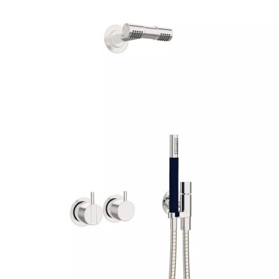 Conjunto de ducha Vola 2471-081D con mezclador incorporado, rociador y ducha de mano