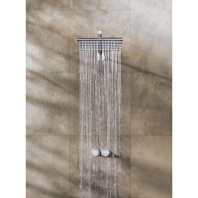 Conjunto mezclador termostático de ducha empotrado Vola 5251 + rociador de ducha