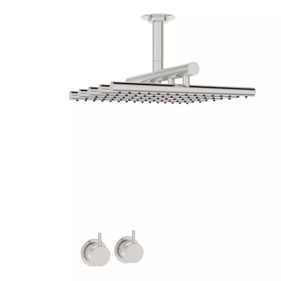 Vola 5251A set doccia miscelatore termostatico da incasso + soffione