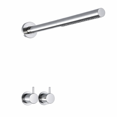 Vola 5281ST built-in thermostatic shower mixer set + shower head