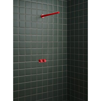 Conjunto mezclador termostático de ducha empotrado Vola 5282ST + rociador de ducha