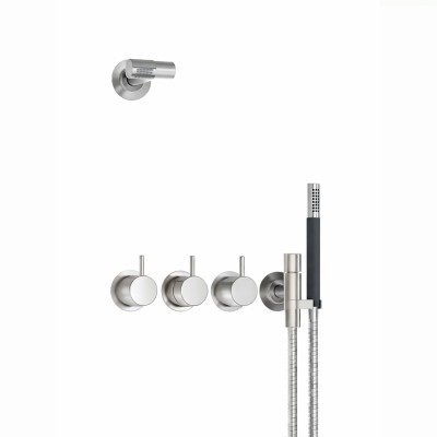 Vola 5471R-081 built-in thermostatic mixer + shower head and hand shower