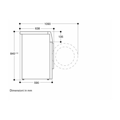 Gaggenau wm260166 10 kg 60 cm freestanding washing machine