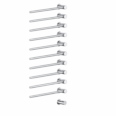 Calentador de toallas eléctrico empotrado Vola T39EL/11 con 11 barras