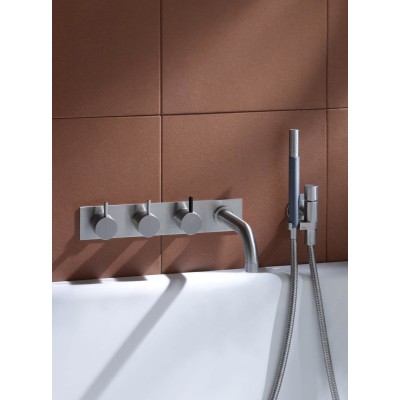 Bateria wannowa Vola 814C-071 z przełącznikiem i prysznicem ręcznym